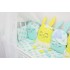 Комплект белья в кроватку для новорожденных с бортиками и игрушками "Друзья" (желтый) byTwinz