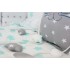 Комплект постельного белья в детскую кроватку с игрушками "Друзья" (мята) byTwinz