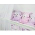 Детский комплект постельного белья в детскую кроватку с игрушками "Енотики" (розовый) byTwinz