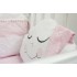 Детский комплект постельного белья в детскую кроватку с бортиками-игрушками "Звездочка" (розовый) byTwinz