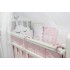Детский комплект постельного белья в детскую кроватку с бортиками-игрушками "Звездочка" (розовый) byTwinz
