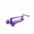 Детский 3х колесный самокат (со складной ручкой) (фиолетовый) Полесье 
