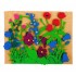 Детская дидактическая игра-пособие "Луговые цветы" с игровым полем (10дет)