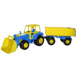 Детский игрушечный трактор с прицепом №1 и ковшом "Алтай" (Полесье)