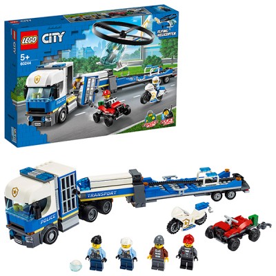 LEGO City 60244 Конструктор ЛЕГО Город Полицейский вертолётный транспорт