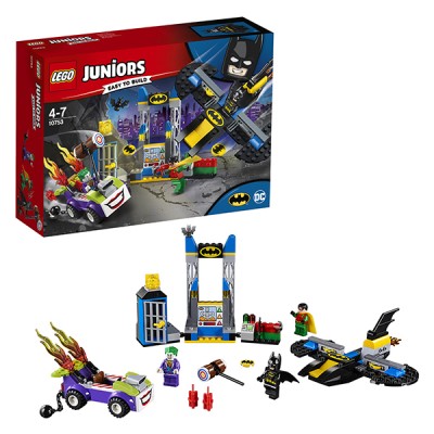 Lego Juniors 10753 Конструктор Лего Джуниорс Нападение Джокера на Бэтпещеру