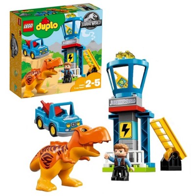 Лего Дупло 10880 Конструктор Jurassic World Башня Ти-Рекса