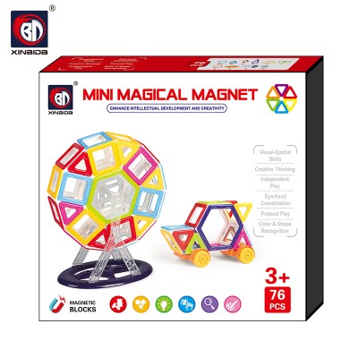 Магнитный конструктор Xinbida Magical Magnet серия Mini (76 деталей)