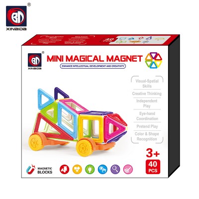 Детский магнитный конструктор Xinbida Magical Magnet серия "Mini" (40 деталей) арт. 720