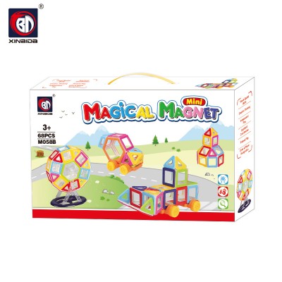 Детский магнитный конструктор Xinbida Magical Magnet серия "Mini" (68 деталей) арт. M058B