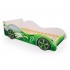 Детская кроватка машина «Зеленая» (без ящиков)