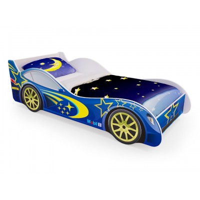 Детская кровать машина «Синяя» (без ящиков)