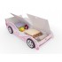 Детская кровать машина для девочки "Принцесса" (с ящиками)