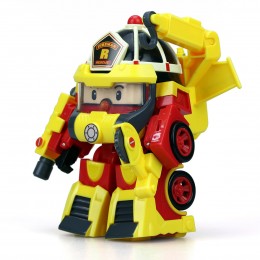 Рой трансформер 10 см + костюм супер пожарного Robocar Poli