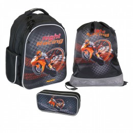 Рюкзак школьный Magtaller Stoody II, Motorbike, с наполнением