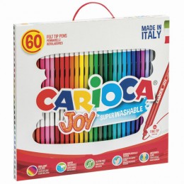 Фломастеры CARIOCA (Италия) "Joy", 60 шт