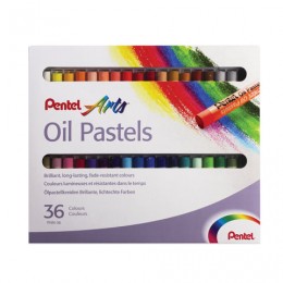 Пастель масляная художественная PENTEL "Oil Pastels", 36 цветов