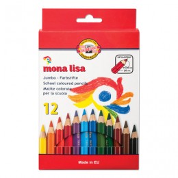 Карандаши цветные утолщенные KOH-I-NOOR "Mona Lisa", 12 цветов