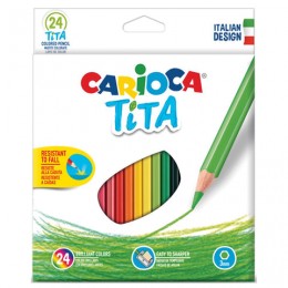Карандаши цветные CARIOCA "Tita", 24 цвета