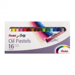 Пастель масляная художественная PENTEL "Oil Pastels", 16 цветов