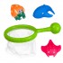 Игровой набор для купания с брызгалкой сачок, скат, рак-отшельник, кит Bondibon